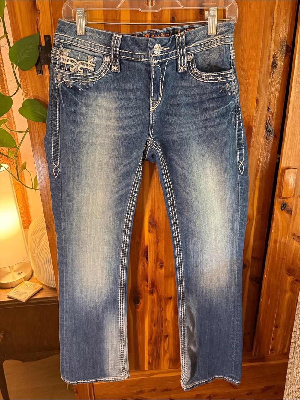 Rock Revival Women’s Faded Blue Bootcut Jeans